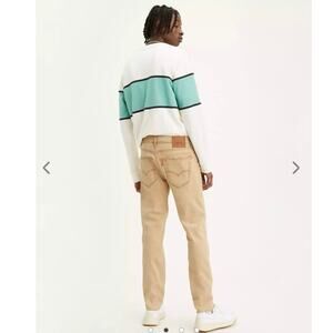 Levi’s 512 Men’s Slim Taper Fit Denim Jeans Cream/Khaki/Beige Size 31x32 Preppy